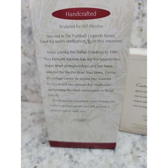 Lot Of 3 -1996/1999/2006 Hallmark‎ Keepsake Ornaments With Box Sports Theme Vtg - Picture 11 of 12